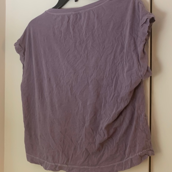 Splendid Purple Supima Cotton Vintage Crewneck Tee - Picture 5 of 7